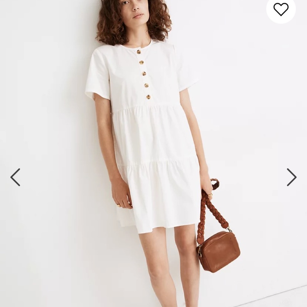 Madewell Button Front Mini Dress